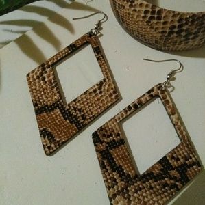 Earrings and Matching Bracelet